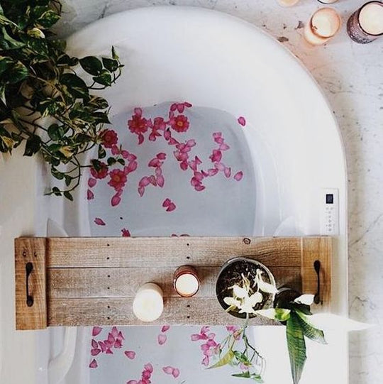 Self-care bath time ritual